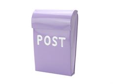Postkasse - lille - lyselilla