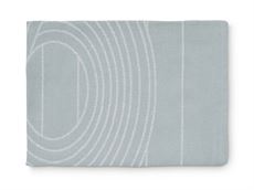 Viskestykke - Loke - lys gråblå m. hvidt mønster