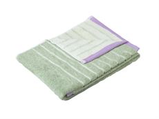 Håndklæde 50x100 cm. - lilla/grøn