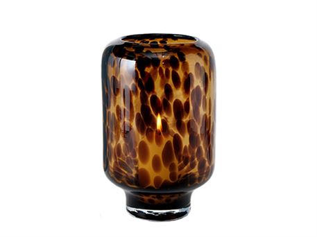 Glasstage til bloklys - Leopard