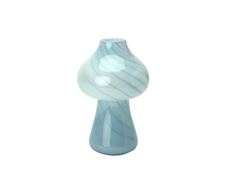 Glasvase "Mushroom" - lyseblå