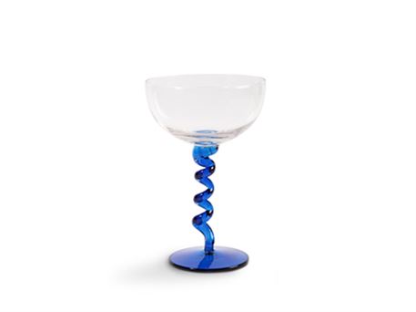 Dessertglas "Swirl" - Blue