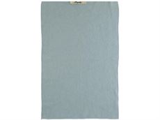 Strikket håndklæde - lysblå