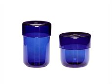 Opbevaringsglas - sæt af 2 - blå