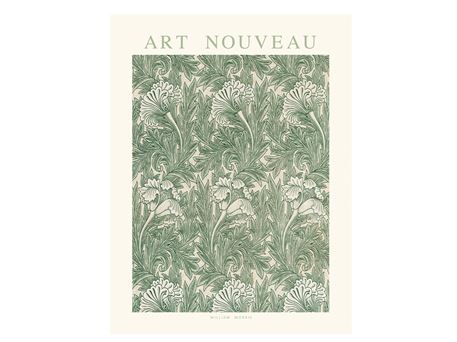 Plakat - Art Nouveau green 50x70 cm