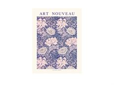 Plakat - Art Nouveau blue 30x40 cm