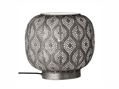 Bordlampe grå metal Flotte lamper