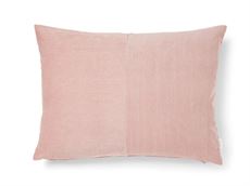Pude - fløjl - lys rosa - 45x60 cm
