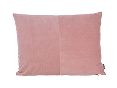 Pude - fløjl - lyserød - 45x60 cm