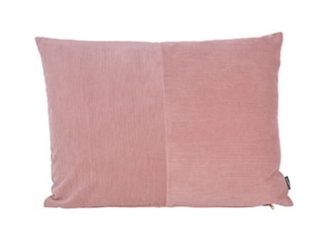 Pude - fløjl - rosa - 45x60 cm