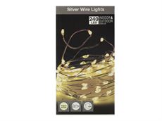Silver wire lights - 240LED