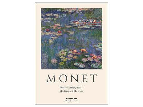Plakat "Claude-Monet-Waterlillies"  - 30x40