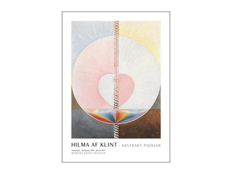 Plakat "Hilma af Klint, Exhibition art"  30x40 cm.