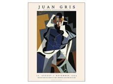 Plakat "Juan Gris - Art exhibition"  30x40 cm.