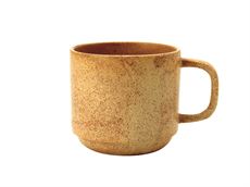 Keramik kop med hank "Toto" - mustard