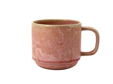 Keramik kop med hank "Toto" - rose