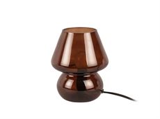 Bordlampe glas "Vintage" - chokolade brun