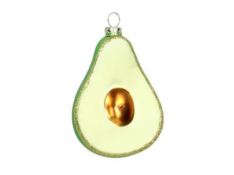 Avokado - glas ornament