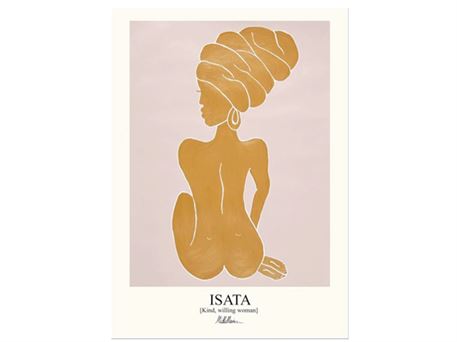 Plakat "Isata" orange - 50x70