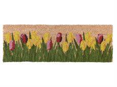 Smal dørmåtte med tulipaner