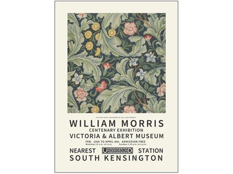 50 x 70 cm - William Morris plakat