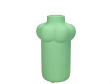 Vase m. formet top - mintgrøn