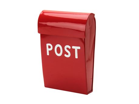 lejlighed Had systematisk Rød mini postkasse | Farverige postkasser hos Notre Dame