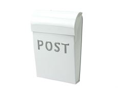 Postkasse - lille - hvid