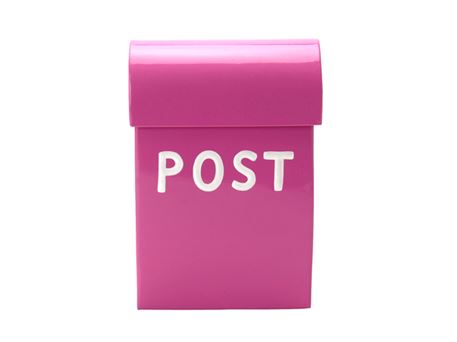Pink postkasse | farverige postkasser hos her!