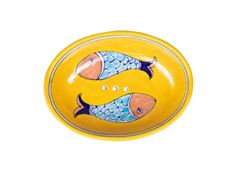 Sæbeskål "Fish" - gul