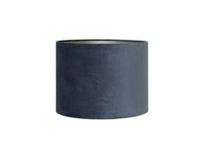 Velour lampeskærm - 25 cm -  Dusty blue
